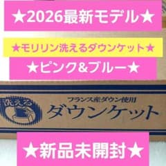 【新品未開封】モリリン フランス産羽毛 洗えるダウンケット ブルー➕ピンク 2026最新☆新品☆モリリン☆洗えるダウンケット2枚ピンク&ブルー☆羽毛