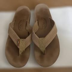 RAINBOW SANDALS ビーチサンダル レザー ベージュ