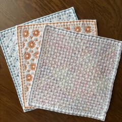 刺し子ふきんミニ　3枚セットのサムネイル