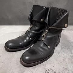 HYDE着 アルフレッドバニスター ライダースブーツ ブラック レザー 42