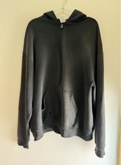Vintage 90s Russell USA Zip Hoodie Blackのサムネイル