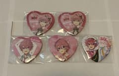 すとぷり さとみ ハート缶バッジ 5個セットのサムネイル