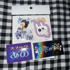 あのちゃん　クリアファイル　あのちゃんねる　ステッカーセット　撮り下ろし　限定品 あのちゃん ステッカー 撮り下ろし あのちゃんねる 限定品 シール