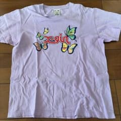 X-girl バタフライロゴ Tシャツ パープルのサムネイル