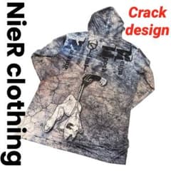 "NieR clothing ニーア"Crackdesign bighoodie