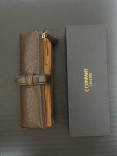 CCOMPANY LIMITED 本革 ペンケース ブラウンのサムネイル