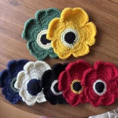 ハンドメイド品】花形コースターセット インテリア雑貨 - メルカリ