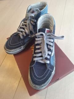 Vans ネイビー グレー ハイカットスニーカーのサムネイル