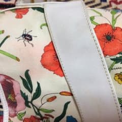 ヴィンテージ オールド グッチ フローラ  大容量 ショルダー バッグのサムネイル