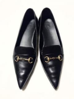 GUCCI☆グッチ☆vintage☆ポインテッドトゥビットローファーのサムネイル