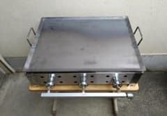 便利な取手付き 新品 ガスグリドル 鉄板焼き 幅60cm お好み焼きそば 