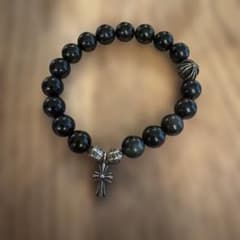 ゆ*う様 Chrome Hearts ビーズブレスレット クロスチャームのサムネイル