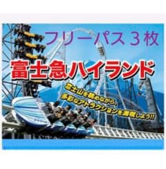 富士急ハイランド プレジャーフォレスト フリーパス 引き換え券 3枚のサムネイル