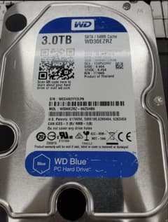 WD Blue 3.0TB HDD WD30EZRZ 使用時間0h - メルカリ