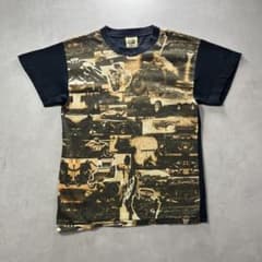 90s Archaic smile 総柄Tシャツ アルカイック スマイル