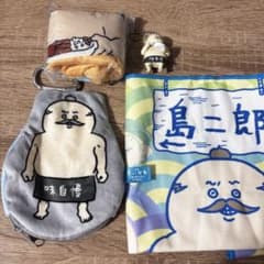 치이카와 먹거리 가득 마스코트 멀티타월 다이컷 파우치 건착