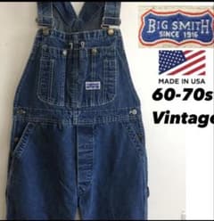 レア☆60-70s USA製 BIG SMITH オーバーオール ビンテージ - メルカリ