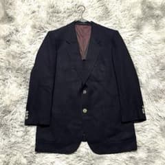 【LANVINランバン】テーラードジャケット ダークネイビー M-L 上品 大人