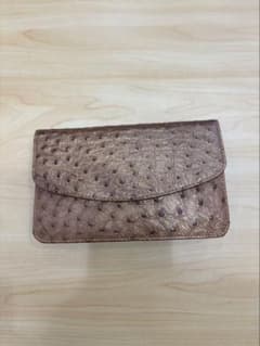 使用 オーストリッチ風 長財布 ブラウン 型押しのサムネイル