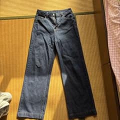 ストレートデニムパンツ インディゴブルー