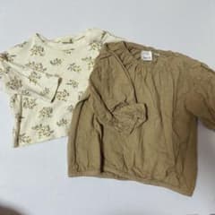ベビー服 トップス 2枚セット ZARA SIMPLE FREE イエロー系のサムネイル