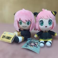 [태그 첨부]SPY×FAMILY 아냐 봉제인형 세가&타이토 2점 세트