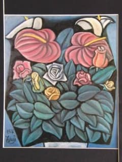 北川 民次、アンセリウム、希少画集画、版上サイン入 新品額付 北川 民次、アンセリウム、希少画集画、版上サイン入 新品額付 - メルカリ