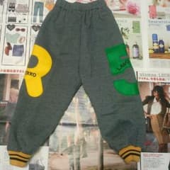 【訳有りsale】ベビー＊裏起毛パンツ＊ロゴ刺繍＊95㎝のサムネイル