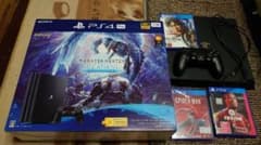 PS4 Pro 1TB 本体モンスターハンターアイスボーンマスターエディションのサムネイル