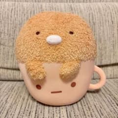 스미코구라시 먼지 머그컵 봉제인형 돈까스