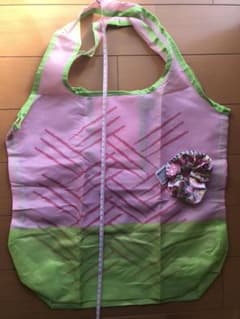 甘露寺蜜璃カラー　和風エコバッグ　栗花落カナヲ　シュシュのサムネイル