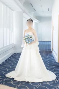 超美品・クリーニング済】 YNS ウェディングドレス サテン生地 結婚式 