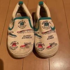 新幹線柄　スリッポンのサムネイル