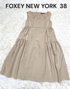 フォクシーニューヨーク 洗える レディエンパイアドレス ワンピース 38