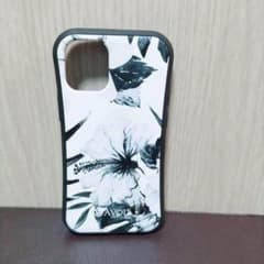 iPhone12Mini 용 케이스 히비스커스 화이트