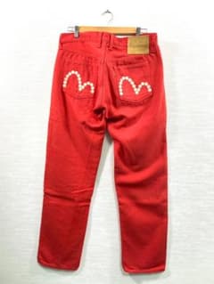 W36☆[EVISU] Lot:2005F ボールカモメ カラーデニムパンツ W36☆[EVISU] Lot:2005F ボールカモメ カラーデニムパンツ - メルカリ