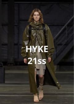 【HYKE】21ss laminated military coatのサムネイル