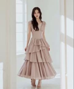 poláura Airy Tiered Bustier Dress