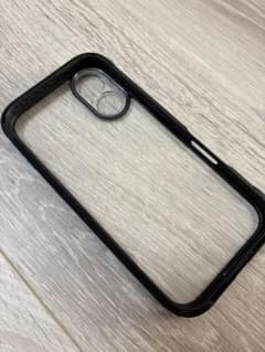 スマートフォン用 クリアケース ブラックのサムネイル