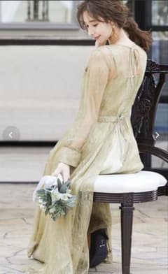 【naina】2wayバックリボン総レースドレス 結婚式ワンピースのサムネイル