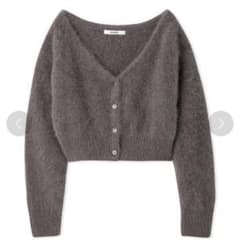 SNIDEL フォックスアルパカショートカーディガンのサムネイル