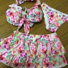花柄水着3点セットのサムネイル
