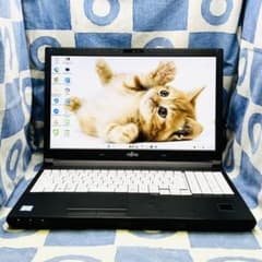 爆速SSD480GB☆i5☆シックな黒ノートPC♪第7世代！カメラ付！Win11