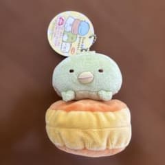 すみっコぐらし ぬいぐるみ ボールチェーン付き　ペンギン　ホットケーキなりきり