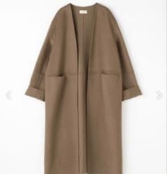 DES PRES ライトダブルフェイスシャギー ノーカラーコート - メルカリ