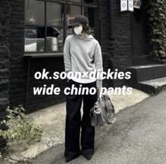 ok.soon×dickies】wide chino pants - メルカリ