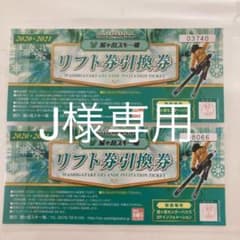 【J様専用】鷲ヶ岳スキー場 リフト券 2枚のサムネイル