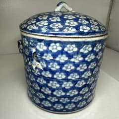 中国清時代　新渡青花水指　トヒチサ　h約20㎝　東S8-0730☆2F 中国清時代 新渡青花水指 トヒチサ h約20㎝ 東S8-0730☆2F - メルカリ
