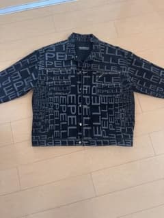 PELLE PELLE ペレペレ 総柄 デニムジャケット ブラック xxlのサムネイル