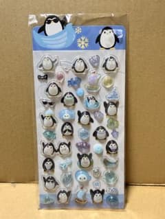 ペンギン 立体シールのサムネイル
